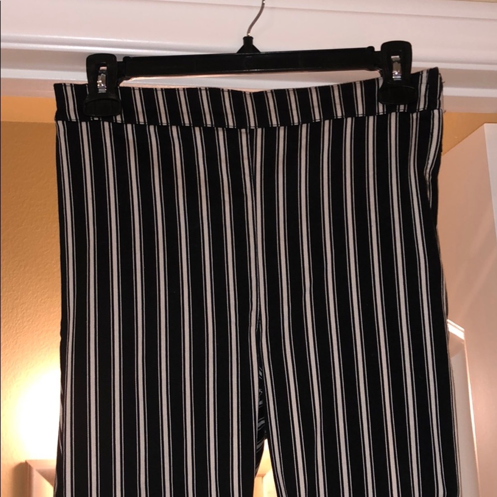 H&M pinstriped straight leg pants! Super fun!